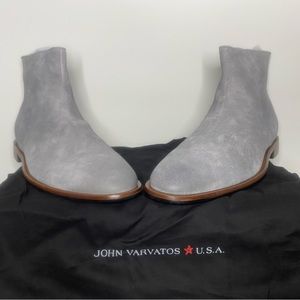 John Varvatos NYC Back Zip Boot in Ash color/Men’s Size 10/Suede Leather